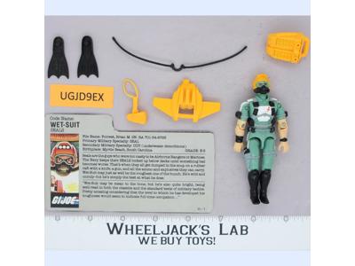 Wet-Suit V1 100% Complete G.I. Joe 1986 Hasbro Vintage Action Figure