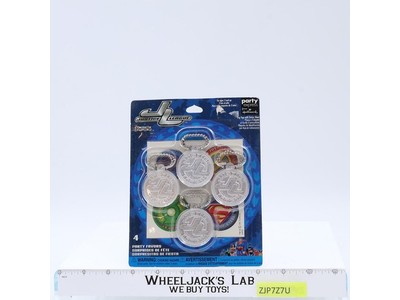 Justice League Set of 4 Dog Tags Cartoon Network Party Express Hallmark MOSC