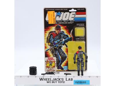 Low-Light V1 100% Complete W/34 Cardback & Bubble 1986 G.I. Joe Vintage Figure