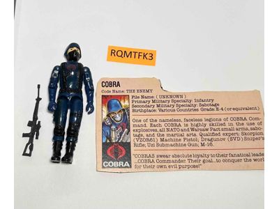 Cobra V1.5 Swivel Arms 100% Complete G.I. Joe 1983 Hasbro Vintage Action Figure