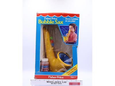 Bubble Sax Instrument 1989 Fisher Price Preschool Toy NEW