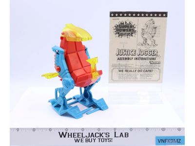 Justice Jogger 100% Complete Super Powers 1985 Kenner Action Figure Vehicle