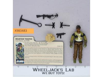 Alpine V1 100% Complete G.I. Joe 1985 Hasbro Vintage Action Figure