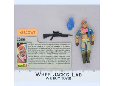 Zandar V1 100% Complete G.I. Joe 1986 Hasbro Vintage Action Figure