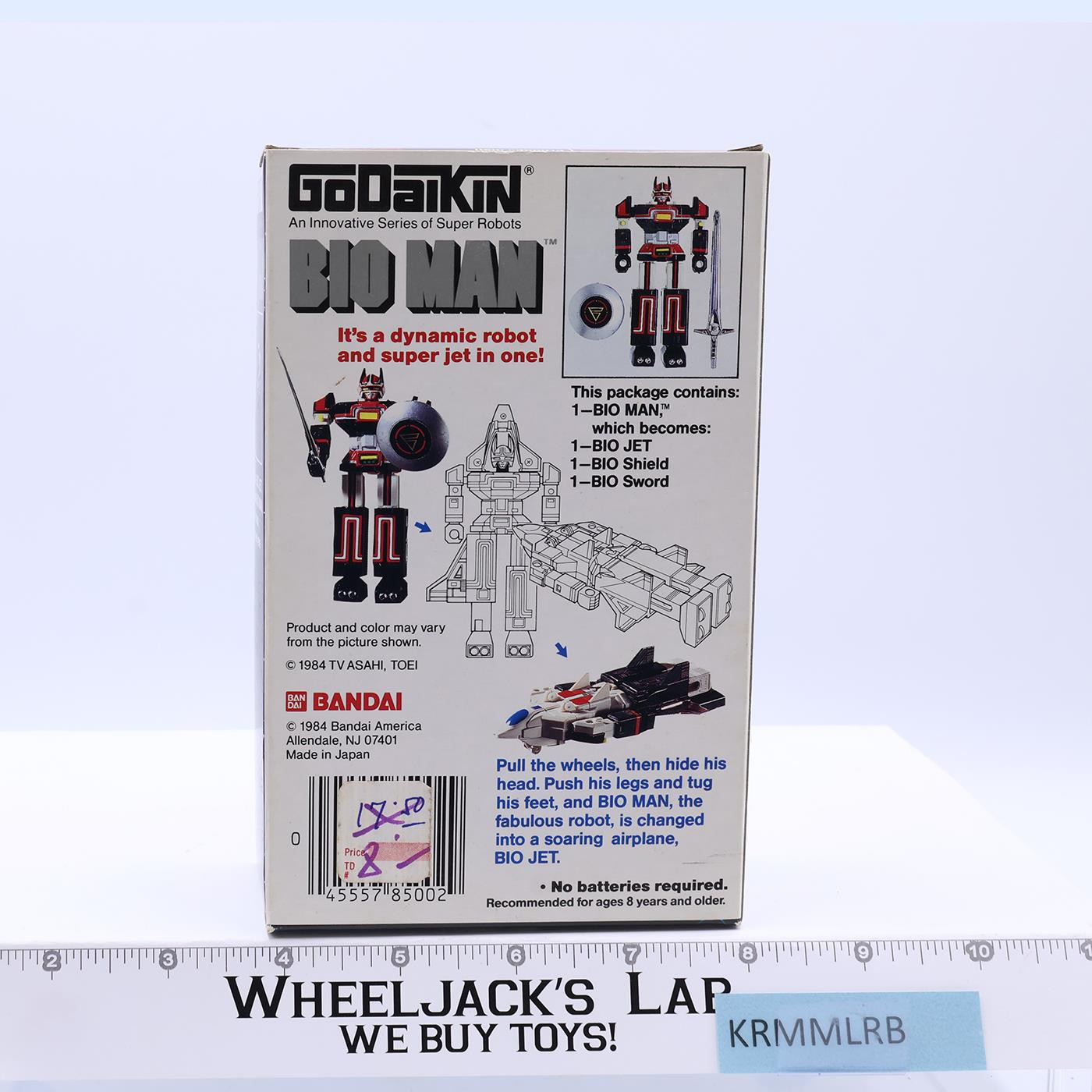 Bio Man NEW UNUSED W/ Box Godaikin 1984 Bandai Popy Chogokin 5" Action Figure