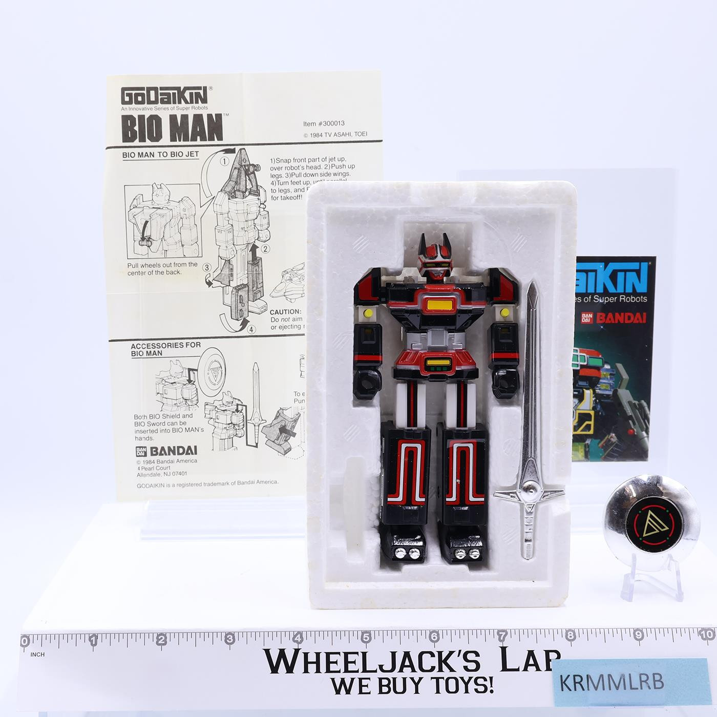 Bio Man NEW UNUSED W/ Box Godaikin 1984 Bandai Popy Chogokin 5" Action Figure