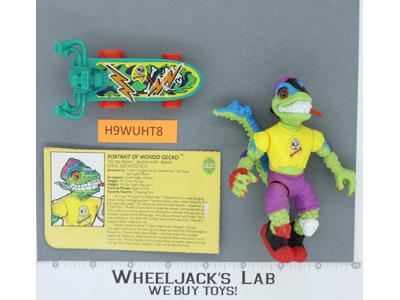 Mondo Gecko 100% Complete Teenage Mutant Ninja Turtle TMNT Playmates 1990 Figure