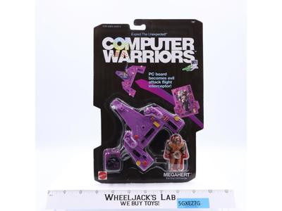 Megahert Evil Virus Commander Computer Warriors 1989 Mattel Figure NEW SEALED