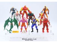 Lot of 10 Marvel Comics Action Figures + Accessories 1990s ToyBiz