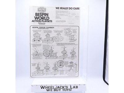 Bespin World Action Playset Instruction Micro Collection ORIGINAL 1982 Star Wars