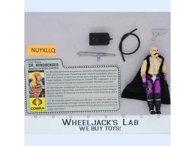 Dr. Mindbender V1 100% Complete G.I. Joe 1986 Hasbro Vintage Action Figure