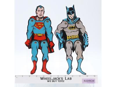 Batman & Superman Pocket Puppets Action Hero 1970's Durham Jointed Figure