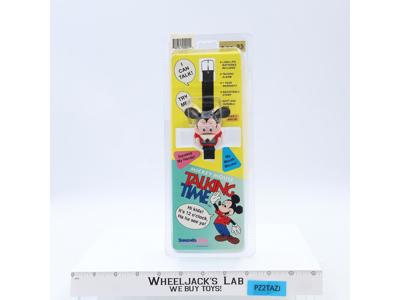 Mickey Mouse Talking Time Wrist Watch 1991 Sounds Fun Disney NEW SEALED