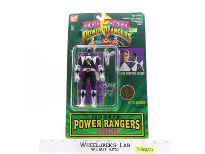 Auto Morphin Zach Black Ranger MMPR Power Rangers 1994 Bandai NEW SEALED