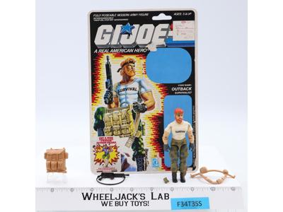 Outback V1 100% Complete W/Cardback GI Joe Action Figure Vintage 1987 Hasbro
