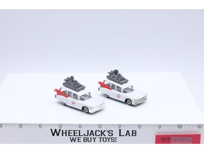 LOT of 2 Ghostbusters 2 ECTO-1 Diecast 1989 Columbia Pictures Vintage