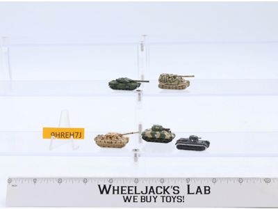 Lot of 5 Micro Machines Army Tanks 1980's Vintage Galoob Military