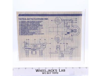 Transportable Tactical Battle Platform ORIGINAL Instructions Blueprints G.I. Joe
