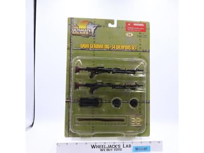 WWII German MG-34 Weapons Set NEW The Ultimate Soldier 2005 21st Century Toys
