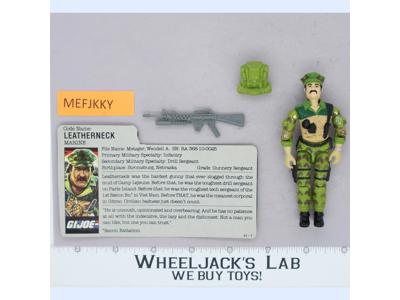Leatherneck V1 100% Complete G.I. Joe 1986 Hasbro Vintage Action Figure
