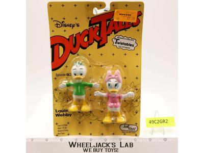 Louie and Webby DuckTales Disney Just Toys Action Figure MOSC NEW