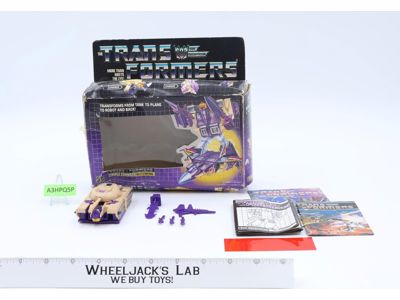 Blitzwing 100% Complete w/Box 1985 Vintage G1 Transformers Hasbro Action Figure