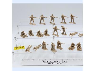 Lot of 20 Tan Japanese Infantrymen WWII 1/30 Scale CTS Toy Soldiers Figures Men