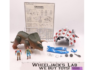 Torosaurus W/Gunnur & Magnus Dino Riders 1989 Tyco Toys Vintage Action Figure