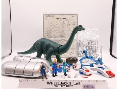 Diplodocus W/Questar & Aries WORKS 100% Complete Dino Riders 1989 Tyco Figure