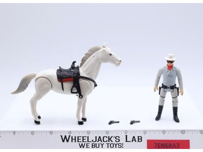 Lone Ranger & Silver The Lone Ranger Gabriel 1980 LRTV Vintage Figure w/ GUNS