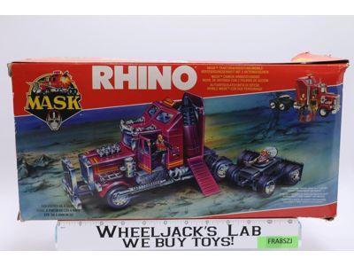 Rhino Matt Trakker Bruce Sato 100% Complete W Box MASK Kenner Vintage