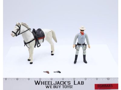 Lone Ranger & Silver The Lone Ranger Gabriel 1980 LRTV Vintage Figure w/ GUNS