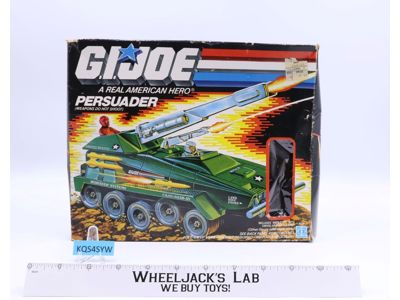 Persuader W/Backstop 100% Complete W/Box GI Joe 1987 Action Figure Vehicle