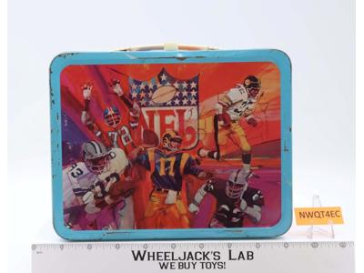 NFL National Conference American Conference Metal Lunchbox 1978