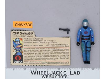 Cobra Commander V1.5 100% Complete G.I. Joe 1983 Hasbro Vintage Action Figure