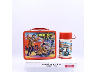 Emergency TV Show Metal Lunch Box 1973 Aladdin Industries Vintage w/ THERMOS