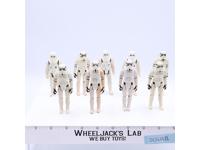 Lot of 9 Star Wars 1980s Storm Trooper Kenner Vintage Action Figures