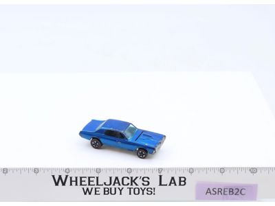 Custom Cougar Blue Hot Wheels 1967 1968 Mattel Redline Vintage RL