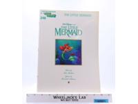 The Little Mermaid Piano Sheet Music Book 1989 Disney Vintage