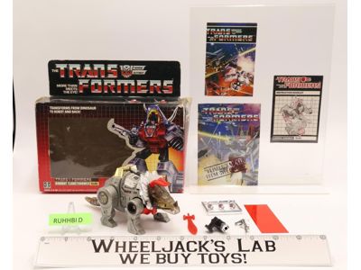 Slag W/BOX 100% Complete 1985 Vintage G1 Transformers Hasbro Action Figure