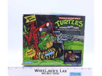 Sewer Party Tube 100% Complete TMNT 1989 Playmates Action Figure Vehicle