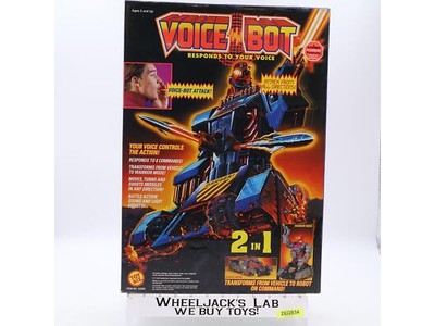 VOICE BOT 2 in 1 Transforming Voice Activated Robot 1993 Toy Biz NEW MISB SEALED