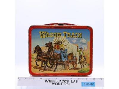 Wagon Train Metal Lunch Box 1964 King-Seeley Vintage No Thermos