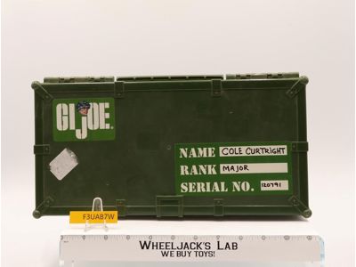 Authentic Footlocker GI Joe 1998 Hasbro Plastic Foot Locker