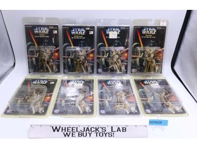 Lot of 8 Star War Die Cast Metal Keychains 1996 Placo NEW MISB SEALED