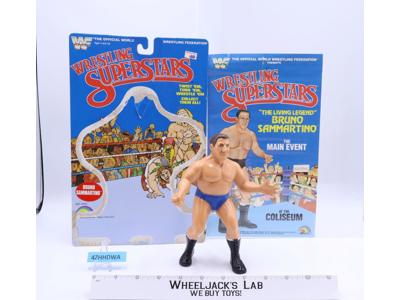 Bruno Sammartino 1985 1986 WWE LJN Titan Sports 8″ Wrestling w/ Cardback Poster