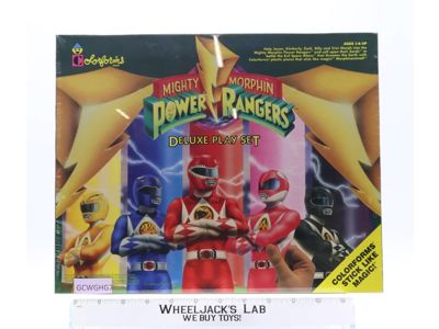 Mighty Morphin Power Rangers Deluxe Playset 1993 Colorforms NEW SEALED
