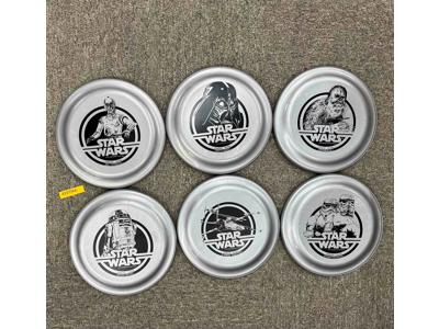 Lot of 6 Star Wars Collector Series Promotional Frisbees 1977 Vintage