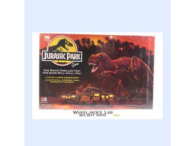 Jurassic Park Game w/ JP Dinosaur Figures 1992 Milton Bradley NEW MISP SEALED