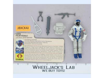 Snow Serpent V1 100% Complete G.I. Joe 1985 Hasbro Vintage Action Figure